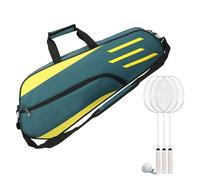 Sac De Raquette De Badminton - 3 Boîtier De Transport Raquette avec Bandoulière, Sac De Sport Léger | Intérieur Rembourré pour La Protection, Fermeture De Fermeture Éclair Durable, Idéal pour L'entr