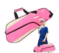 Sac De Raquette De Badminton - 3 Boîtier De Transport Raquette avec Bandoulière, Sac De Sport Léger | Intérieur Rembourré pour La Protection, Fermeture De Fermeture Éclair Durable, Idéal pour L'entr