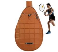 Sac de raquette de badminton, étui de raquette de tennis Sac de raquette de tennis Sac de protection pour raquette de tennis en tissu Oxford avec cordon élastique - Sac à dos de rangement, b