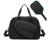 Sac de Raquette de Sport Sac de Rangement à Pelles Pickleball, Harnais De Grande Capacité Avec Poche pour Chaussures, Fourre-Tout Organisateur Multifonctionnel Organisateur De Raquettes, Sacs