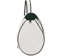 Sac de raquette de tennis blanc éclaboussuresPolyuréthane-cuir grande boucle de capacité pour homme femme badminton