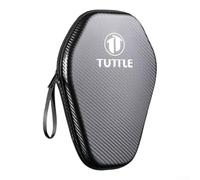 Sac de raquette de tennis de table en EVA imperméable avec coque de protection rigide, étui portable pour 2 raquettes et balles de pong avec sangle de transport renforcée