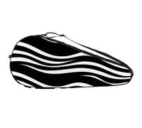 Sac de raquette de tennis léger Art Monochrome Motif vagues Pour joueurs de tennis débutants