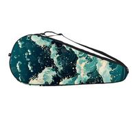 Sac de raquette de tennis vintage Art japonais avec vagues de l'océan léger pour joueurs de tennis débutants