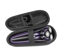 Sac de rasage électrique pour Braun Series 3s/5s/7s/9s, braun series 3 3040s 3020s, Sac de voyage rigide en EVA pour rasoir et tondeuse (Black)