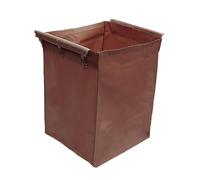 Sac de rechange en tissu for chariot à linge - Sac de rangement imperméable et amovible for chariot à panier commercial - Pliable et lavable en machine(Brown)