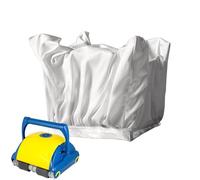 Sac de rechange pour aspirateur de piscine - Substitut de sac de filtration en coton | Récipient réutilisable en maille pour recueillir les feuilles - Support d'entretien aquatique pour bassin de