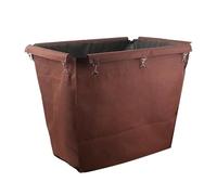 Sac de rechange pour chariot à linge, Sac de rangement amovible rechange en tissu Oxford for panier à linge/chariot nettoyage roulettes(Brown Tapere)