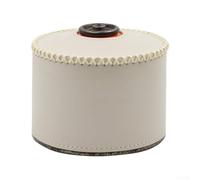 Sac de réchaud à gaz robuste en cuir pour bouteilles de propane butane de 230 g - Housse de protection résistante aux intempéries pour la pêche et la randonnée Beige court 230 ml