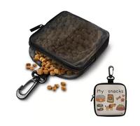 Sac de récompense pour dressage de chien - Conteneur de rangement alimentaire portable pour sports de plein air - Sac d'entraînement pour chiots et jeunes chiens | Pendant la randonnée et les