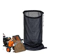 Sac de récupération pour broyeur - En maille - Avec support - 123 cm x 60 cm - Pour le jardinage, l'entretien de la pelouse, l'aménagement paysager et le nettoyage en extérieur