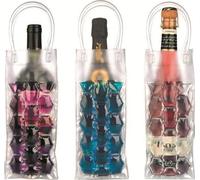 IBILI Bols Enfriabotellas 2 Lados, INOX, Transparent, 27 x 20 x 11 cm