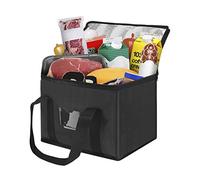 Sac de Repas Portable Multifonctionnel, Incubateur Epais en Aluminium Réfrigérateur Frais Portable de Grande Capacité Sac de Livraison de Repas en Tissu Oxford Incubateur Pliable 16L / 28L / 50L