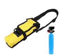 Sac de réservoir d'oxygène - Porte-réservoir de cylindre d'oxygène de 0,5 L | Support de réservoir d'oxygène léger pour la plongée sous-marine | Sac respiratoire pratique pour la plongée, Noir , Refer
