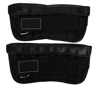 Sac de Sable de Poids de Poignet Poids de Poignet de Main réglables Sac de Sable 1 4KG Musculation pour la Thérapie Physique de Fitness Cuir PU Noir Tissu Oxford 2 pièces