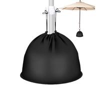 Sac de sable, poids de base de parapluie, terrasse, tissu Oxford pliable, fermeture à cordon, utilisation en extérieur, jardin, piscine, pique-nique, station balnéaire, 145 x 25 x 1 cm, noir, 1 pièce
