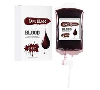 Sac de sang d'Halloween - Capacité de 170 ml, durée de vie de 3 ans | Conteneur de sang d'Halloween | Décoration de vampire pour accessoires de fête, maisons hantées, événements à thème d'horreur et