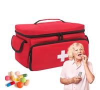 Sac de santé à domicile, organiseurs de piluliers, rangement imperméable pour médicaments pour une organisation facile, sac de pharmacie de voyage, organisateur de médicaments pour les voyages et la