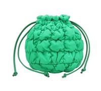 Sac de seau rembourré matelassé pour femmes Rembourrage doux Sangle amovible Épaule Sac à bandoulière pour un usage quotidien et les voyages Sac décontracté Femmes, vert