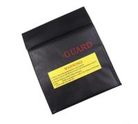 Sac de sécurité ignifuge pour batterie au lithium avec fibre de verre pour charger et ranger en toute sécurité les paquets dans les voitures télécommandées FPV (18 x 23 cm)