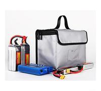 Sac de sécurité pour batterie au lithium polymère pour un chargement et un stockage sécurisés minimisant le risque d'incendie lors de la manipulation et du transport (18,5 x 7,5 x 6 cm)