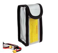 Sac de sécurité pour batterie - Protection contre le feu - Couverture pour garder la batterie en toute sécurité - Sac sûr pour la batte, multicolore, 125x64x50mm, Voir description
