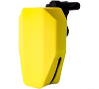 Sac de selle de vélo étanche en silicone avec fonction One Touch et pince de serrage réglable pour vélo de route, montagne et vélos pliants (jaune)