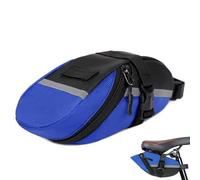Sac de selle de vélo, Sac de selle de vélo de route | Sac de selle de vélo avec bandes réfléchissantes - Sac de rangement de VTT en tissu Oxford imperméable haute capacité, bleu, riferimento alla