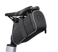 Sac de selle en nylon résistant à l'eau pour vélos supportant de longues randonnées sur les sentiers de montagne et de route (taille unique, noir)