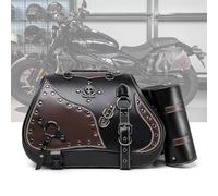 Sac De Selle Moto pour BMW R NineT/5 R nineT Pure R Ninet Racer R nineT Scrambler Urban G, Sacoche Latérale Moto Vintage Cuir Pu étanche Durable Sacoche De Rangement Latérale Avec Sangles Rapides