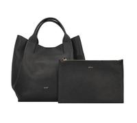 Sac de shopper - ABRO - Essential - Cuir noir et or - 27 cm - Bandoulière réglable