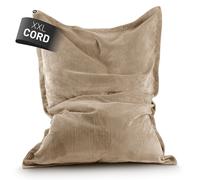 Sac de siège Lumaland Cord XXL 380 L coussin de siège géant Beanbag avec...