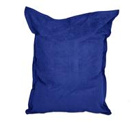 Lumaland Pouf géant de Luxe | Intérieur XXL Pouf avec Housse Lavable | 140cm x 180cm | Grand Coussin pour Enfants & Adultes | Sac intérieur Rechargeable incluant 380 litres de Billes EPS [Bleu Royal]