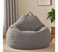 Sac de Siège pour Enfants et Adultes - Housse de Sac de Siège sans Remplissage, avec Fermeture Éclair, 100 x 120 cm, Pouf pour Chambre, Bureau, Salon, Terrasse