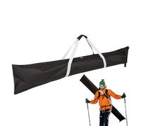Sac de Ski Portable Femme Homme, Housse à Ski Étanche pour Paire de Skis et Bâtons, Sac de Transport Ski avec Fermeture éclair et Poignée, Sac Rangement équipement Ski pour Voyage en Avion et Voiture