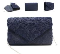 Sac de soirée 9x2x5 Fashion Lace Lace Fomen's Women's Evening Handbags With Chain Sangle Sac pour femmes Prom Bridal Party de mariage, Claket