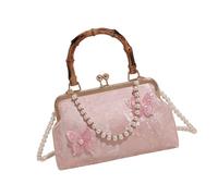 Sac de soirée brodé style chinois rétro pour femmes et filles avec sangle de chaîne élégant sac à bandoulière sac à bandoulière, Tel que montré, Taille unique