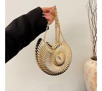 Sac de soirée élégant en forme de coquillage, sac à main de soirée brillant pour femme avec design unique de coquillage et bandoulière/sangle amovible. Peut contenir des écouteurs et des pièces de mon