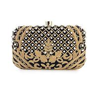 Sac de soirée pour femme, pochette de mariée, sac à main, sac à main, sac à bandoulière amovible, sac à main de soirée pour mariage, G, One Size