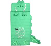 Sac de Sommeil pour Enfants, 62.99x23,62 Pouces de Caricature de Dessin animé Dinosaur Mat, Sac de Couchage pour garçons et Filles, Sac de Couchage pour Enfants, Sac de Sommeil pour Enfants
