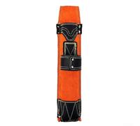 Sac de soudure résistant aux flammes avec double couche de cuir de vache et base en microfibre, avec cordon de serrage et rivets