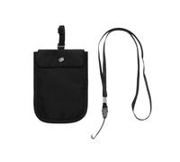 Sac de Soutien-Gorge Portefeuille de soutien-gorge bloquant RFID, avec sangle élastique réglable, pochette d'argent Invisible, poche secrète Ultra-fine for femmes pour passeport, argent, cartes(Black)
