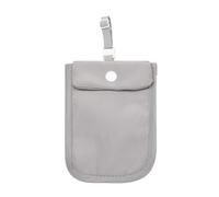 Sac de Soutien-Gorge Portefeuille de soutien-gorge caché couleur unie, antivol, pochette d'argent, blocage RFID, fermoir à rabat, poche secrète Portable for dames pour passeport, argent, cartes(Grey)