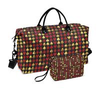 Sac de sport 2 pièces matelassé avec compartiments zippés, pratique pour le voyage, Pelles noires, One Size, Classique
