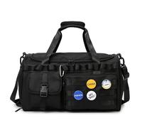 Sac de sport 3 en 1, sac fourre-tout avec compartiment à chaussures, sac à dos d'entraînement avec poche humide, sac de week-end de nuit, Noir , Taille unique, Bohémien