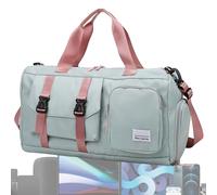Sac de sport 45 x 26 x 38 cm en tissu Oxford léger - Petit sac de voyage - Séparation sèche et humide - Grand sac de voyage pour homme, Vert, Refer to description, Unisexe