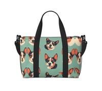 Sac de sport à bandoulière imprimé avatars d'animaux pour week-end voyage d'affaires