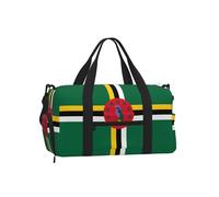 Sac de sport à bandoulière imprimé drapeau de l'Ukraine - Grand sac fourre-tout réutilisable de voyage pour femmes, Drapeau du Commonwealth de la Dominique, One Size