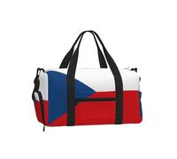 Sac de sport à bandoulière imprimé drapeau de l'Ukraine - Grand sac fourre-tout réutilisable de voyage pour femmes, Drapeau de la République tchèque, One Size