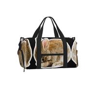 Sac de sport à bandoulière imprimé Tour Eiffel - Parfait pour les voyages, le camping et les activités de plein air, Lapin qui pleure, One Size